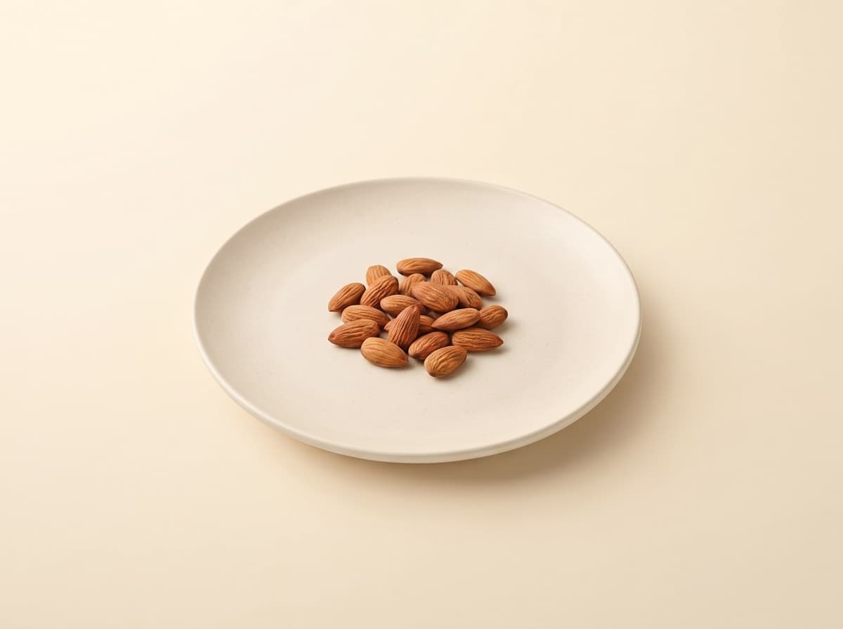 Almonds, as this page weighs it.