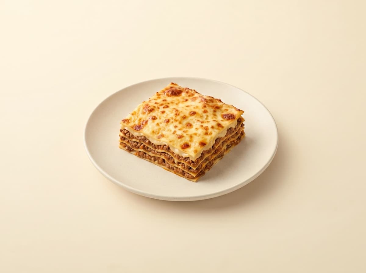 Lasagna, as this page weighs it.