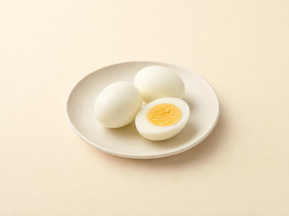 Hard-boiled egg, as this page weighs it.