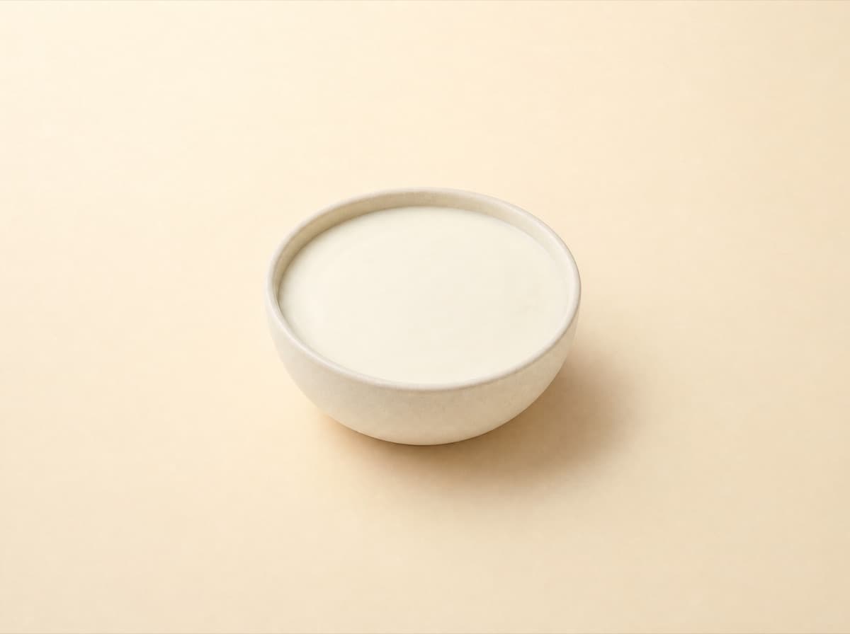 Plain yogurt, as this page weighs it.